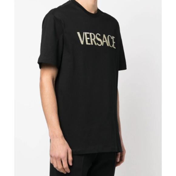 Versace Logo-Print Cotton T-shirt L - Picture 12 of 12